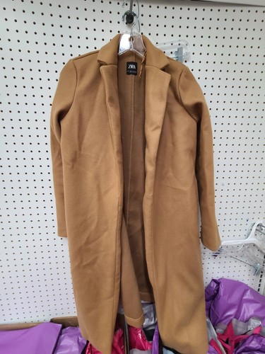 Zara camel longline open - zara,