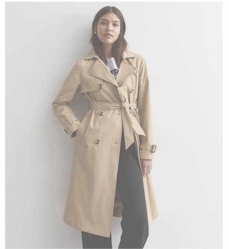 Nwot trench coat camel long - trench,