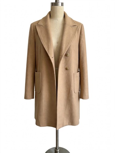 Shein camel wool look overcoat - look,