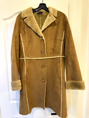 Ann taylor faux shearling coat - shearling,