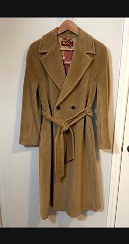 Max mara studio camel belted - mara,