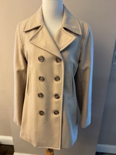Jcrew camel pea coat - jcrew,