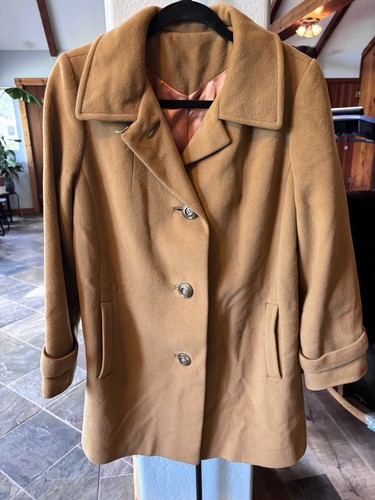 100 cashmere camel coat - camel,